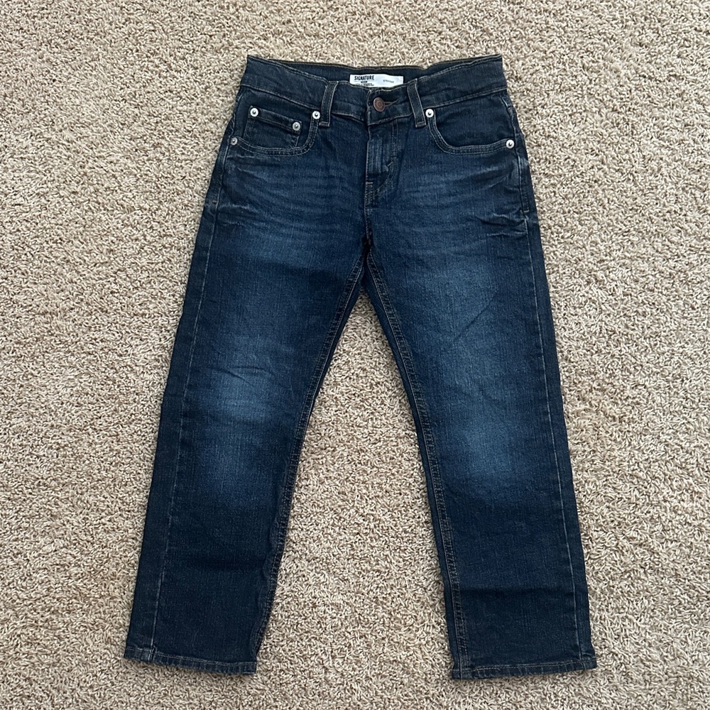 Signature by Levi Strauss Kids' Dark Blue Jeans